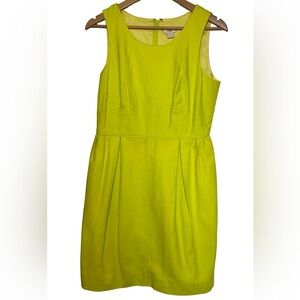 J. Crew Neon Yellow Mini Dress with Pockets